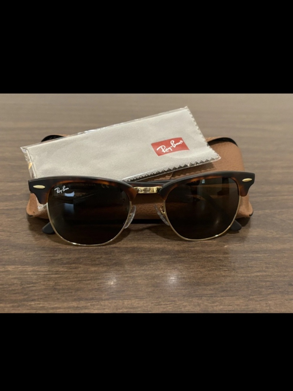 Custom Ray Ban 3016 Matte Havana Clubmaster